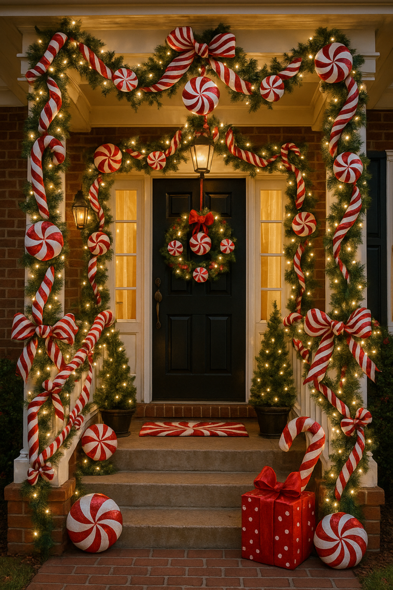 15 Best Front Porch Christmas Garland Ideas for Instant Holiday Charm
